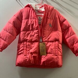 Abercrombie Kids Coral Puffer Jacket